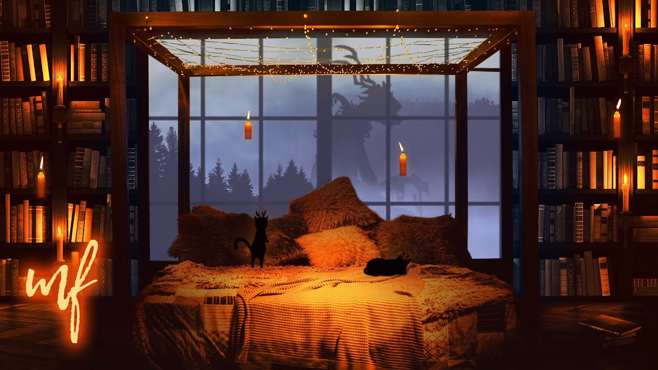 Bedroom in the Magic Library ASMR Ambience