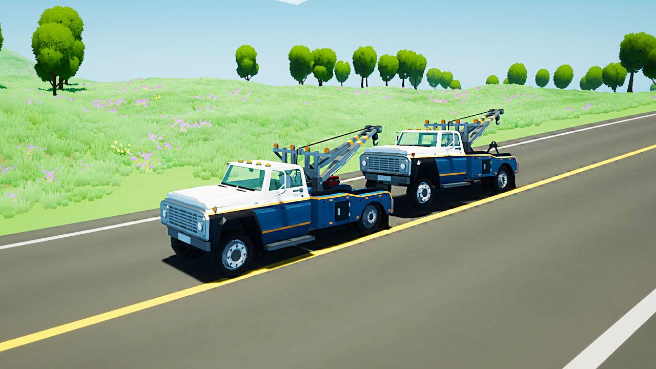 WORKING ON A TOW TRUCK - I'M TOWING... A TOW TRUCK - Motor Town #7 | Radex