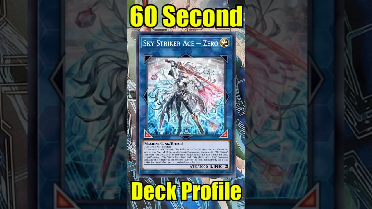60 Second Sky Striker Deck Profile! #shorts #yugioh #skystriker