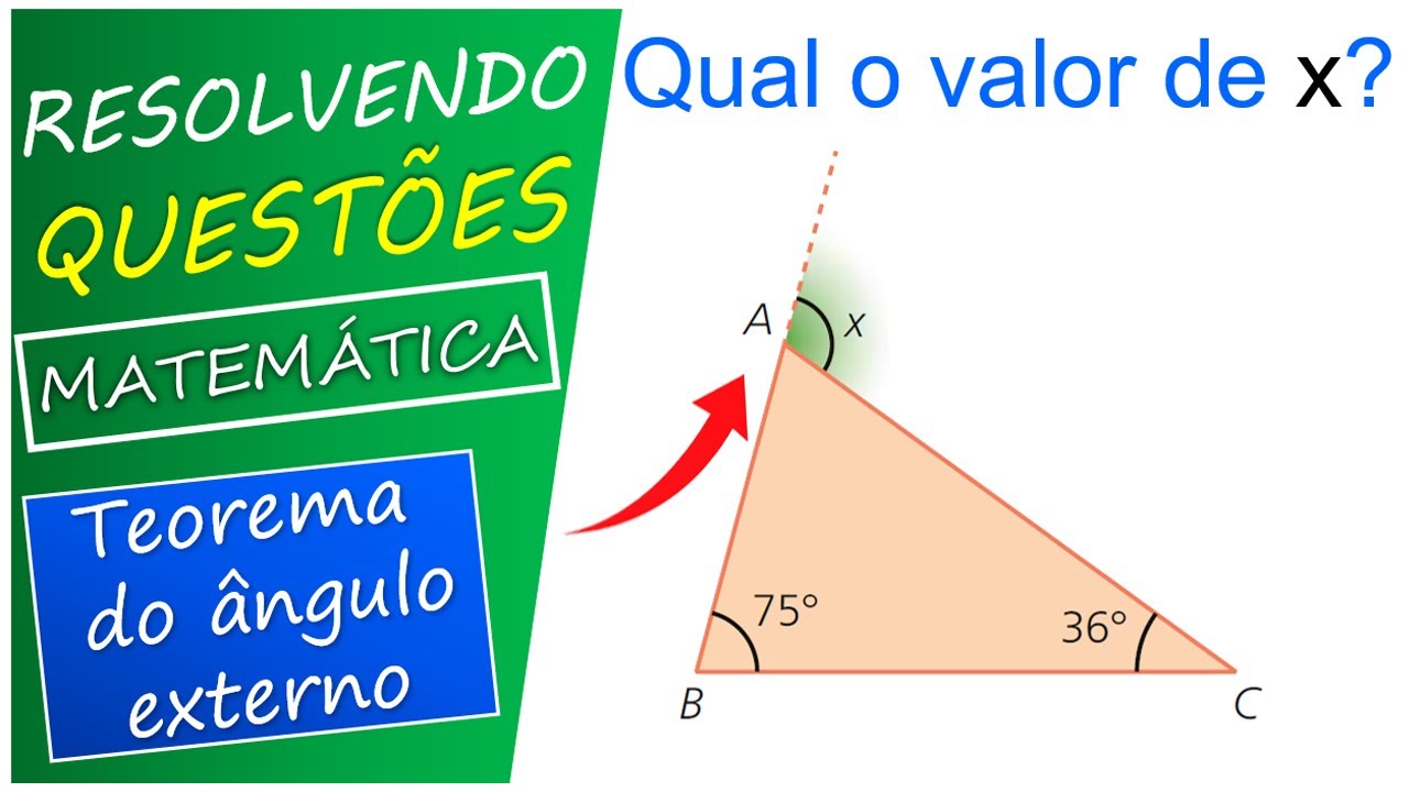 Teorema do ângulo externo no triângulo/exercícios