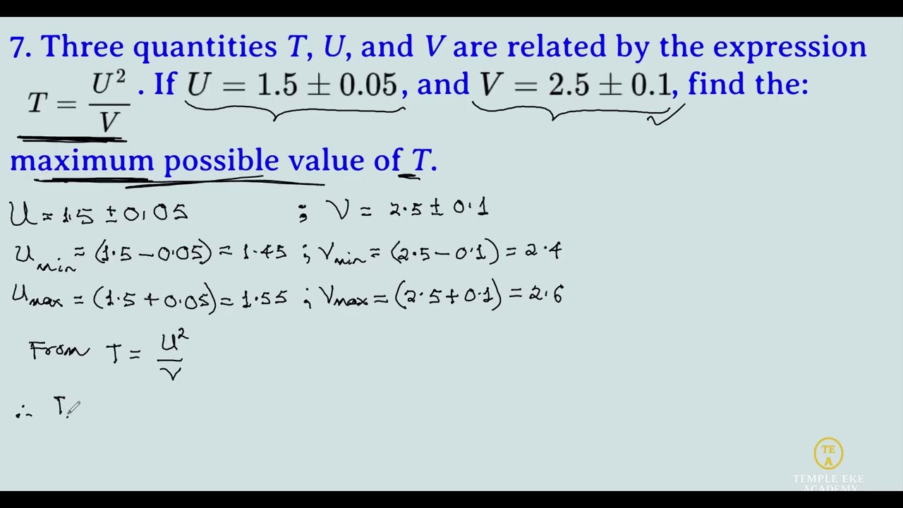Solution of a Problem on Measurement and Bounds
