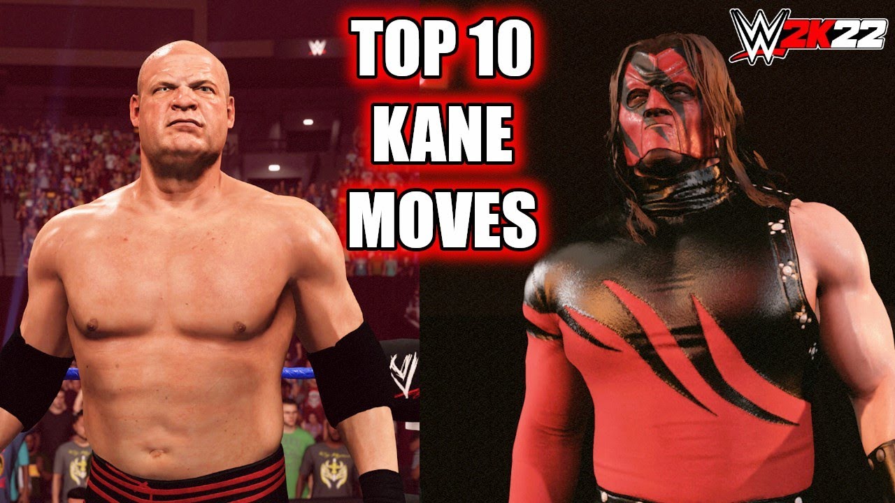 TOP 10 KANE MOVES - WWE 2K22