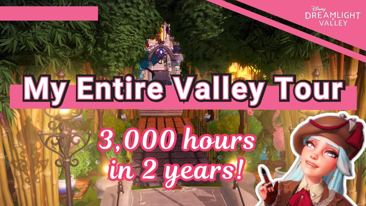 ENTIRE VALLEY TOUR! 3000 hours and 2 years of beautiful decorations!// Disney Dreamlight Valley