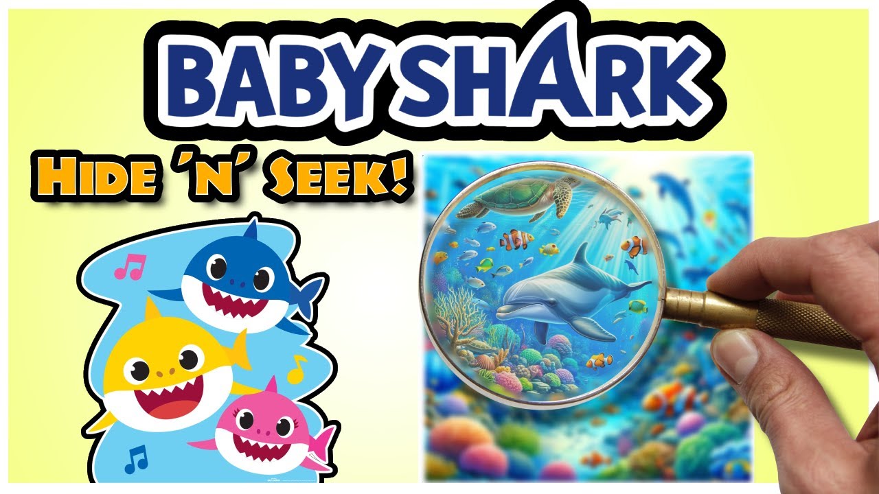 Baby Shark's Underwater Hide and Seek! - Can You Spot the Sea Friends? - Interactive Kids' Game!