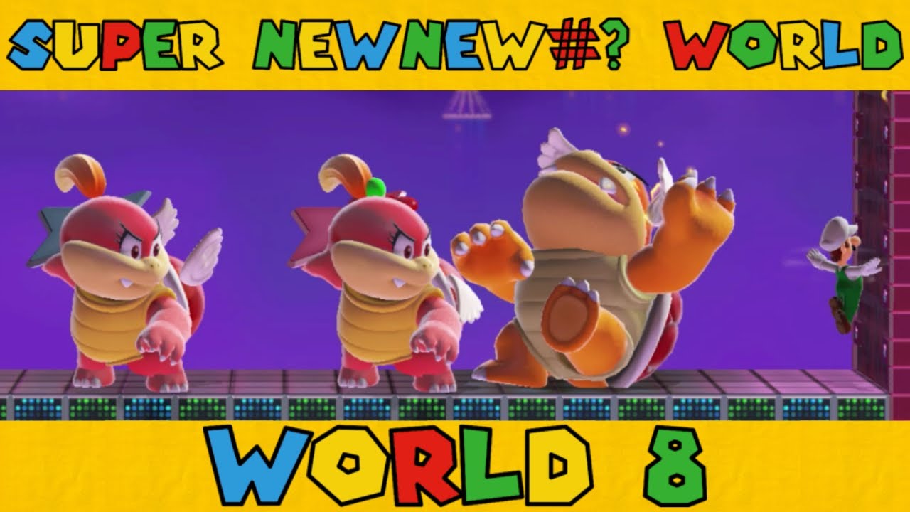 Showdown With The Koopa Troopers - Super Newnew#& World 8 - Super Mario Maker 2