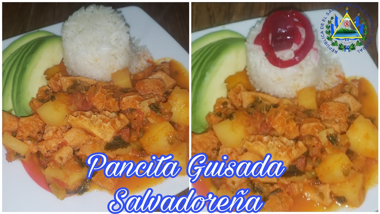 Panza de Res Guisada Salvadoreña / Receta Rendidora