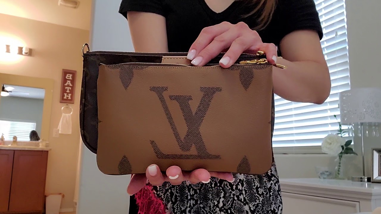 Louis Vuitton Double zip reverse pochette!! review/comparison and strap options