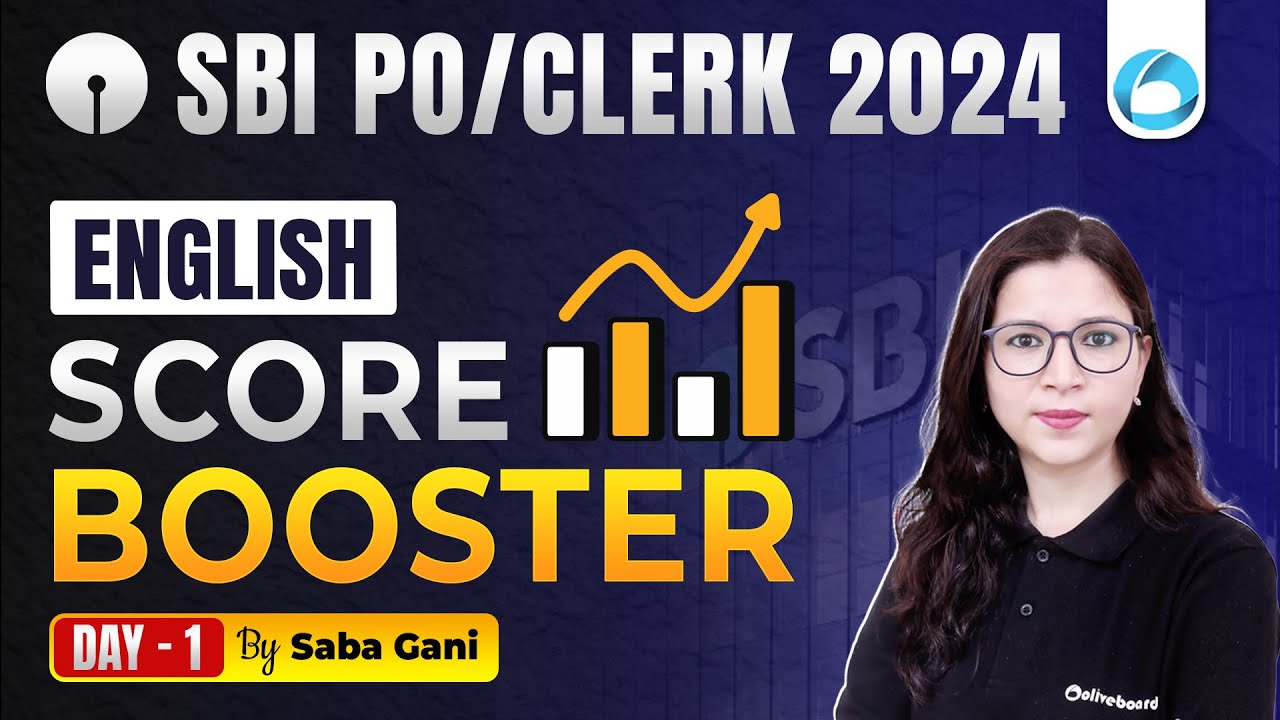 SBI PO/Clerk 2024 English Speed Booster - 1 | SBI PO English | SBI Clerk English | By Saba Gani Mam