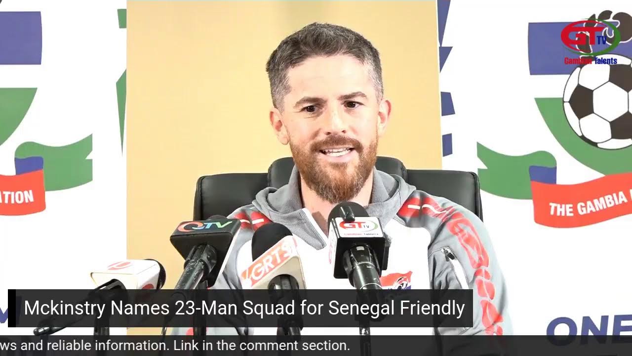 Mckinstry Names 23-Man Squad for Senegal Friendly