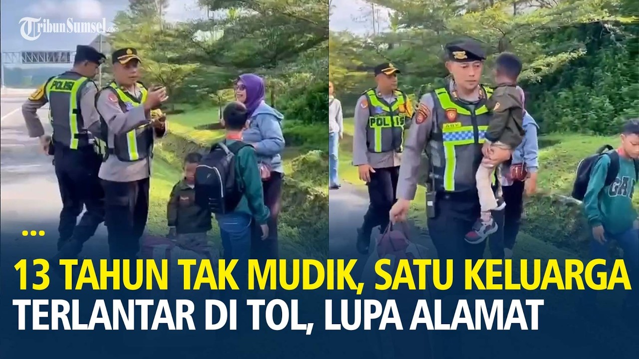 13 Tahun Tak Mudik, Satu Keluarga Asal Bekasi Terlantar di Tol, Lupa Alamat