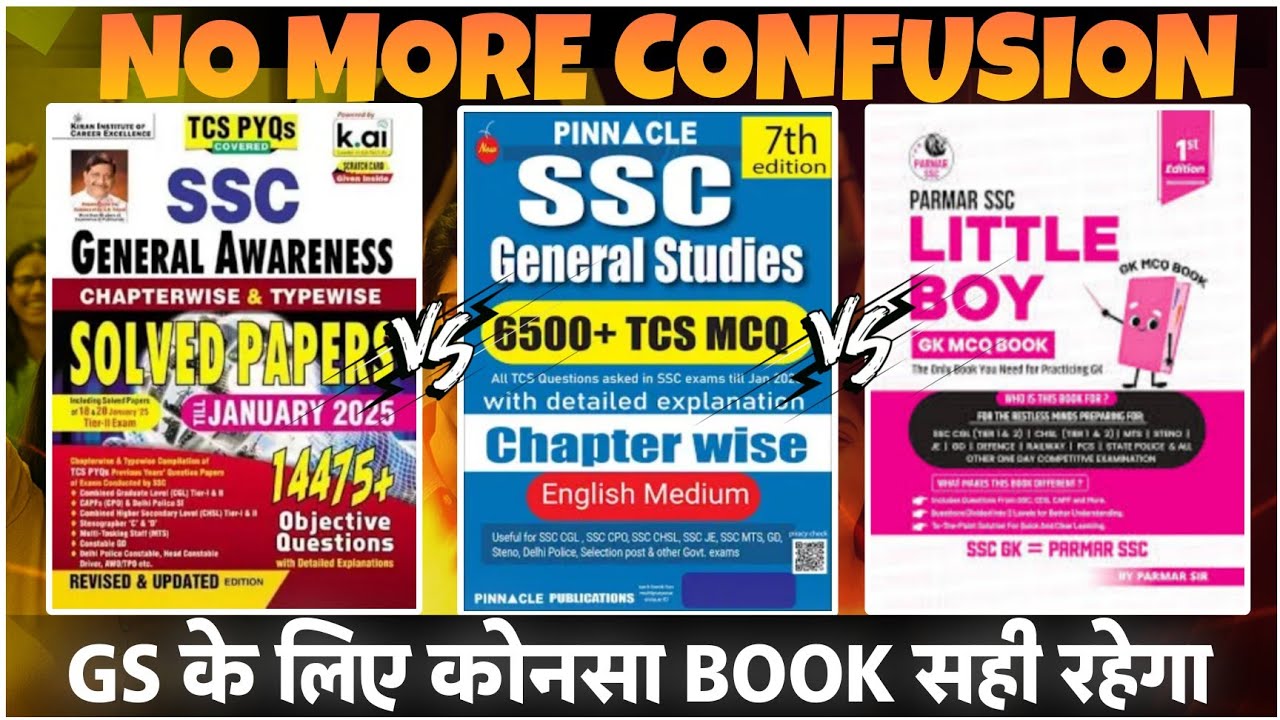 COMPARE THREE BOOKS LITTLE BOY, KIRAN , PINNACLE PUBLICATION | WHICH IS THE BEST FOR SSC CGL 25 !!