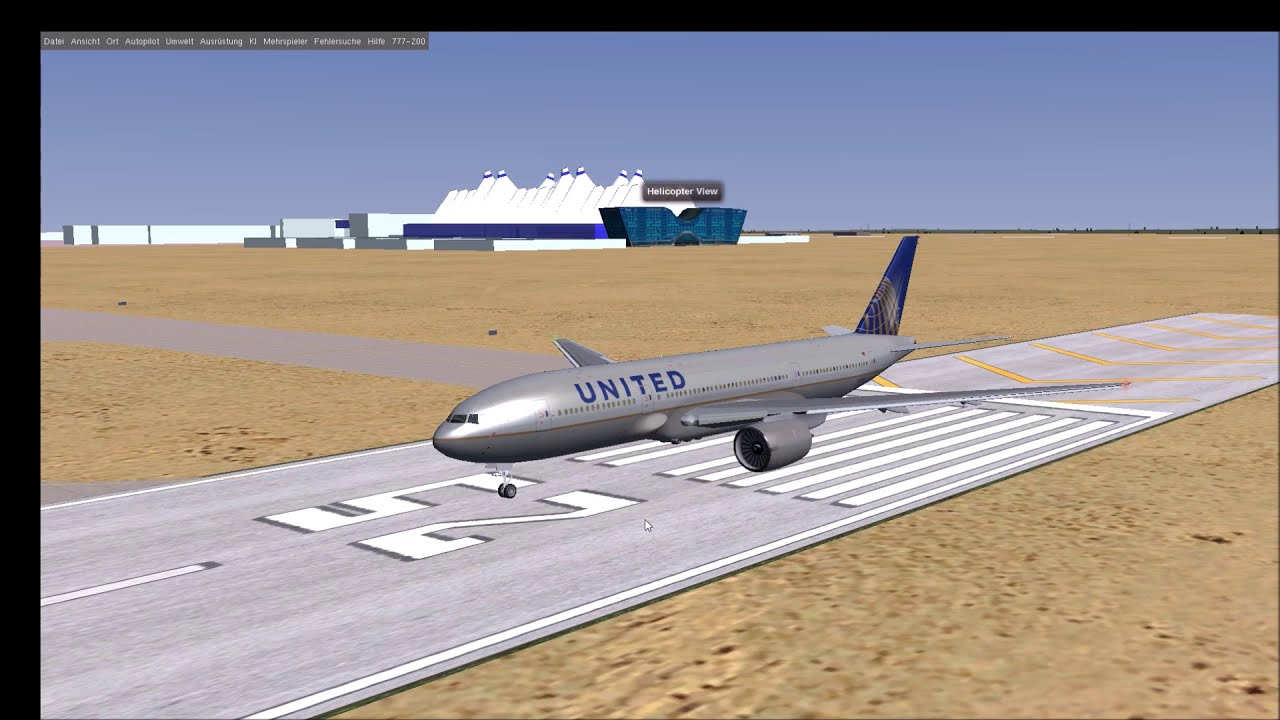 Flightgear UAL328 Denver Single Engine Failure