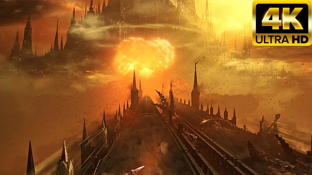 Tyranids Hive City Nuke Scene - Warhammer 40K Space Marine 2