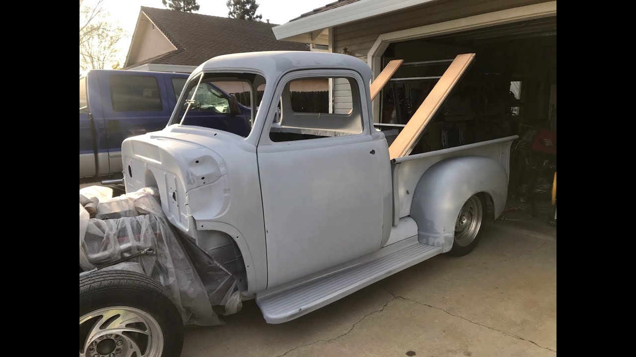 S10 frame modified for 1953 Chevrolet truck