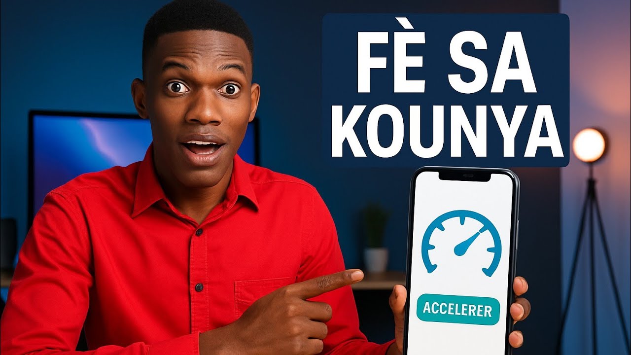 😮😮 Fè telefòn ou vin pi rapid nan 1 klik👌