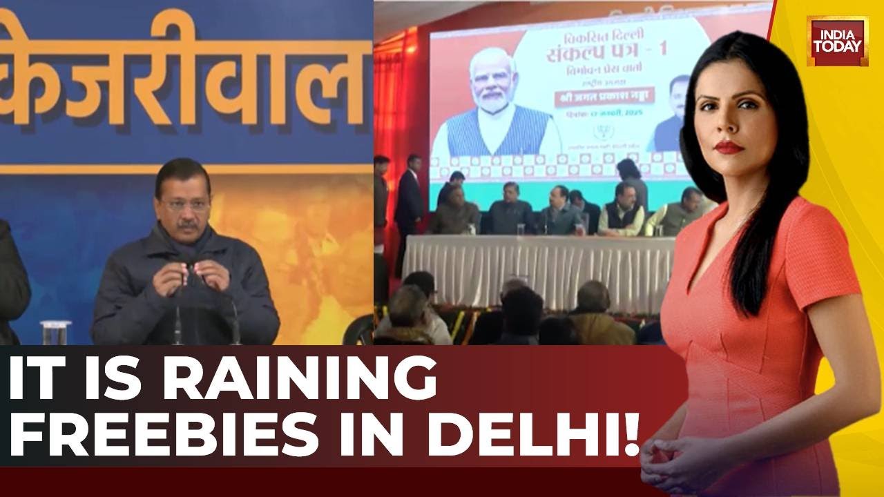 Delhi Elections: BJP Unveils Manifesto With Focus On Women And Freebies, AAP Hits Back | India Today