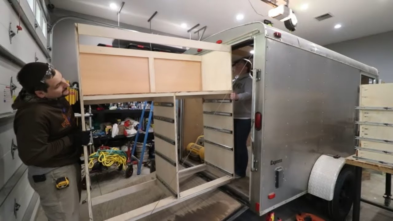 Mobile Tool Trailer Build Main Cabinet  Part 4-7