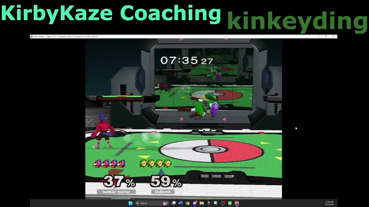 KirbyKaze Coaching with kinkeyding - Falco vs Fox Sheik Link Luigi, Creating Gameplans