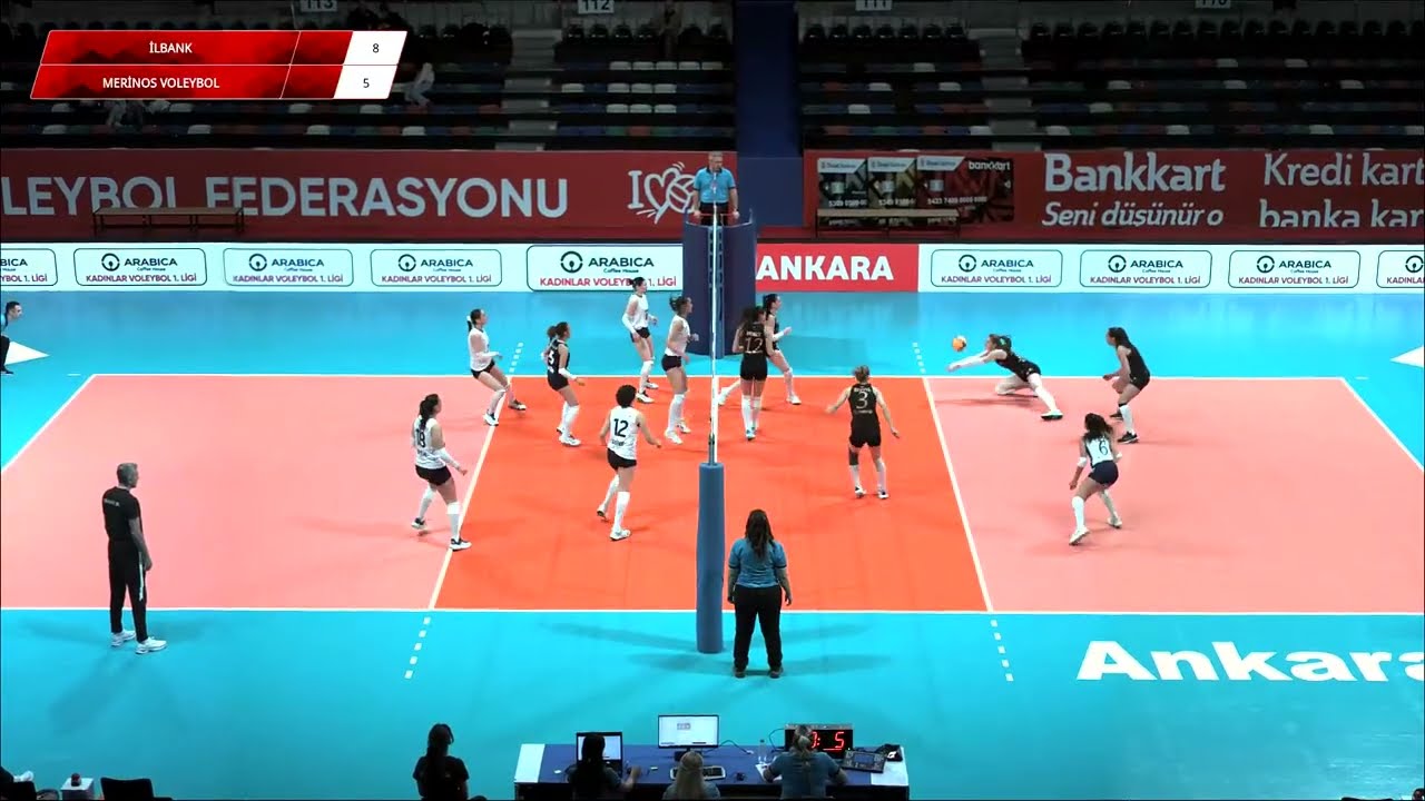 İLBANK - MERİNOS VOLEYBOL Arabica Coffee House Kadınlar Voleybol 1.Ligi
