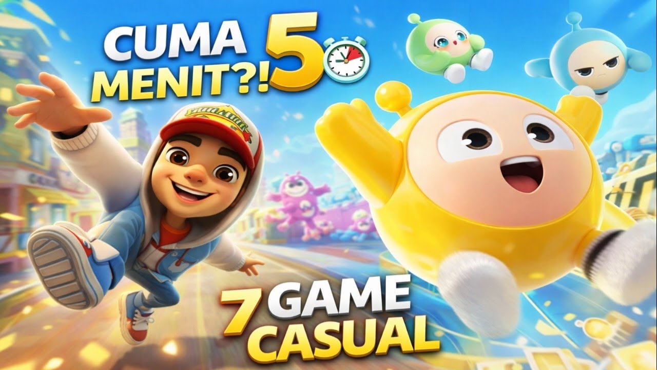 ​Cuma 5 Menit! 7 Game yang Bikin Nagih di HP!!