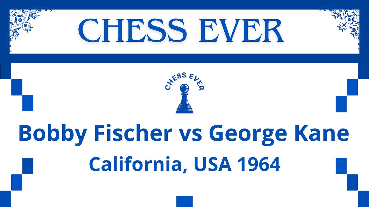Bobby Fischer vs George Kane. California, USA 1964