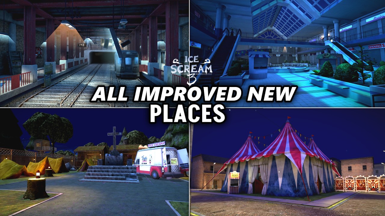 Ice Scream 3 Improved Update! - All New Improved Places