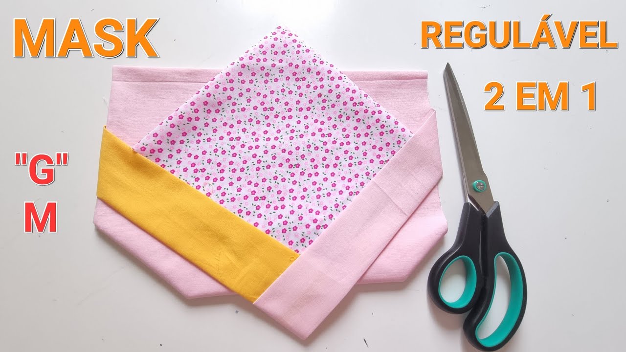 Tutorial face mask🔥 máscara de forma rápida em tecido com costura fácil💥 nova mascarilla
