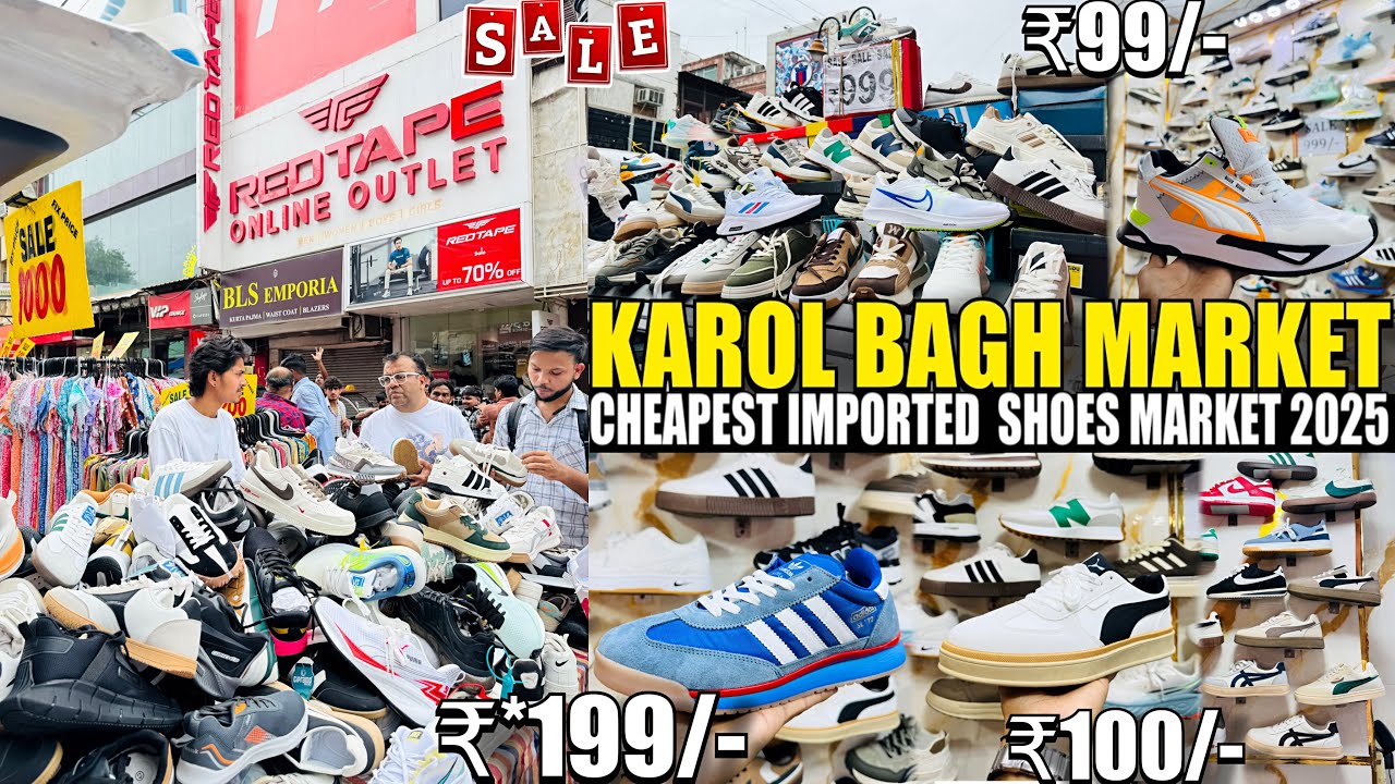 MONDAY MARKET🔥 - Mens New Shoes Collection 2025 | Karol Bagh Market Delhi | Cheapest Shopping Market