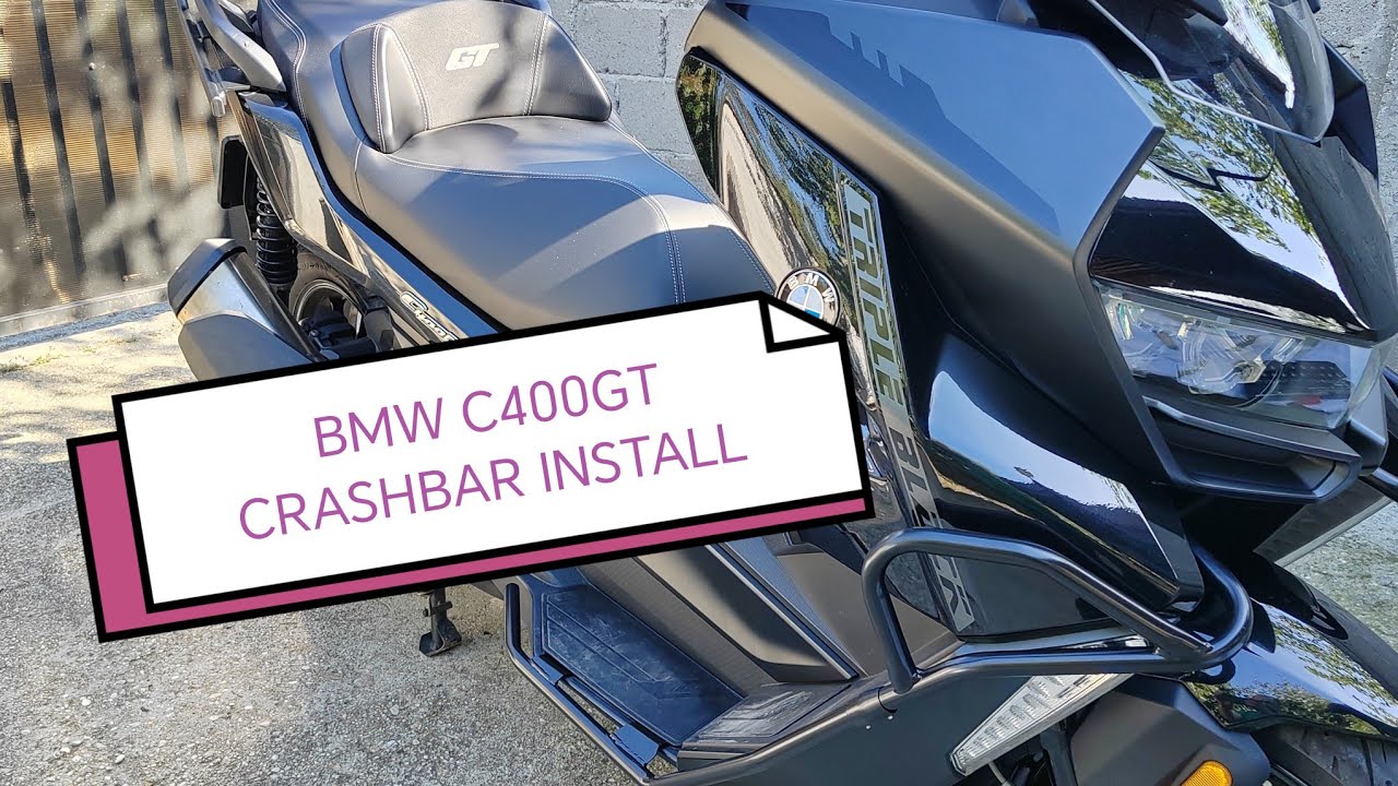 BMW C400GT CRASHBAR install.