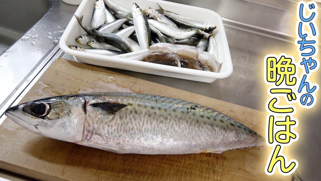 【爺ちゃんの晩ご飯】ゴマサバを漁師わたぽんからいただいたので、豪華な晩御飯になりました！