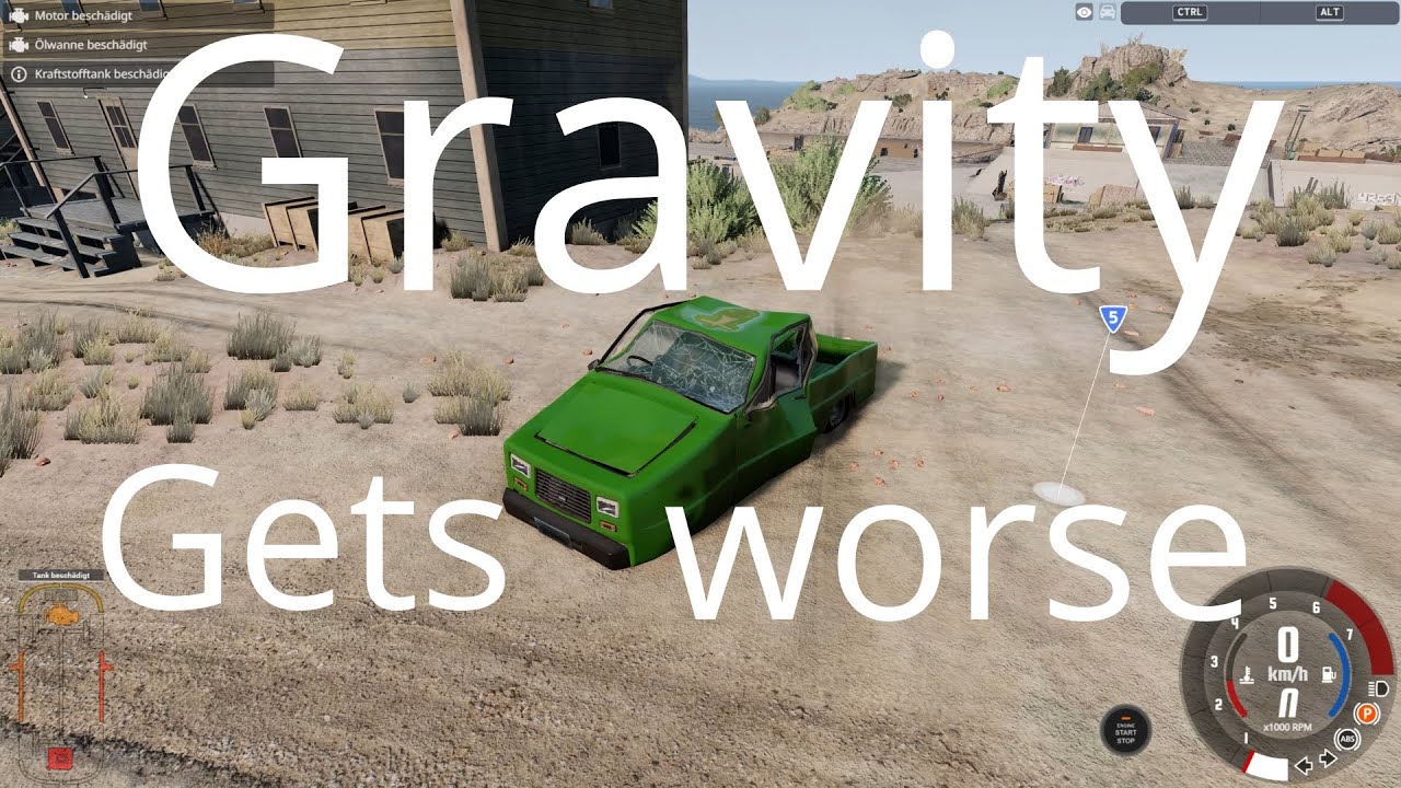 BeamNG BUT, Every Time I Crash, GRAVITY gets WORSE 😨😂 | BeamNG.drive