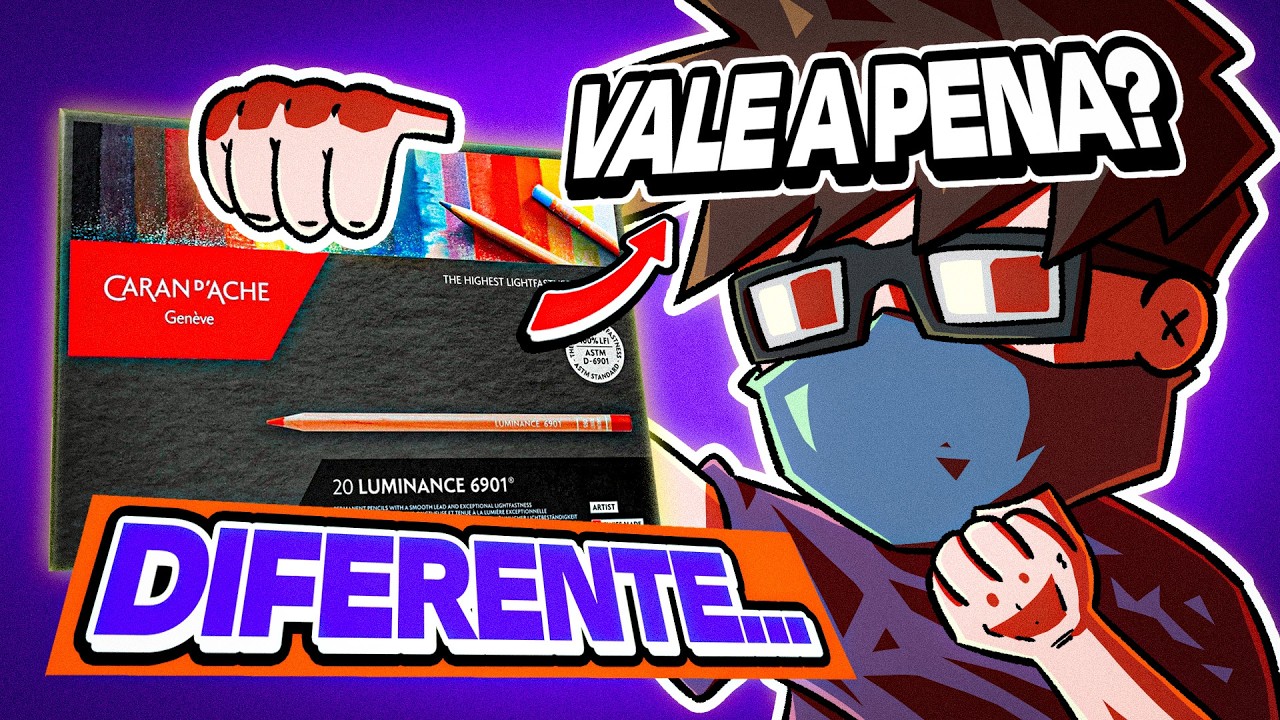 TESTEI o CARANDACHE LUMINANCE! MAS...que LÁPIS ESTRANHO!? VALE A PENA?