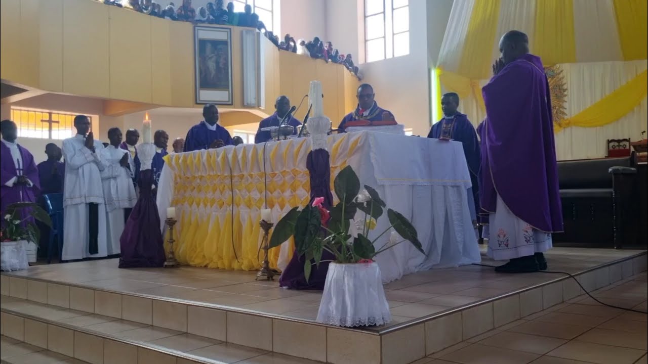 MISA TAKATIFU YA MAZISHI YA  FR. PAMPHILI EUGEN NADA - JIMBO KATOLIKI LA MBULU.