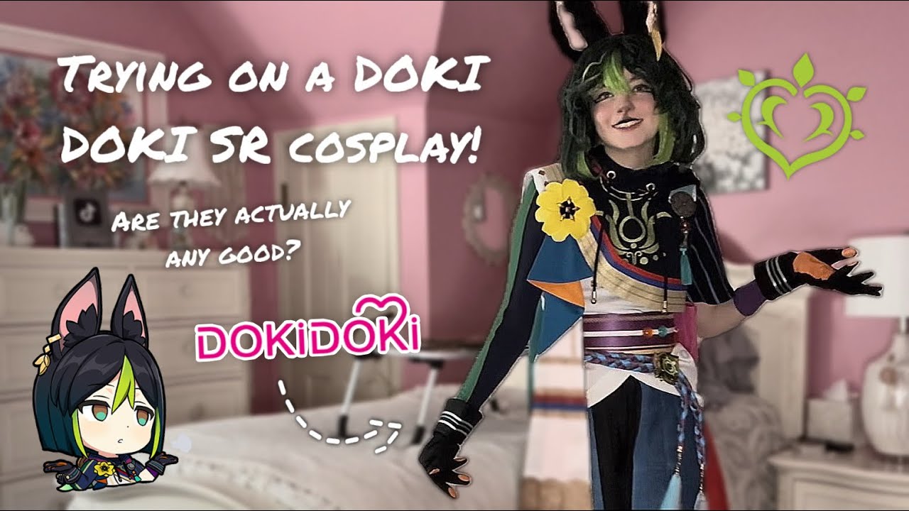 Trying a DOKI DOKI cosplay for the FIRST TIME // cosplay rating + review
