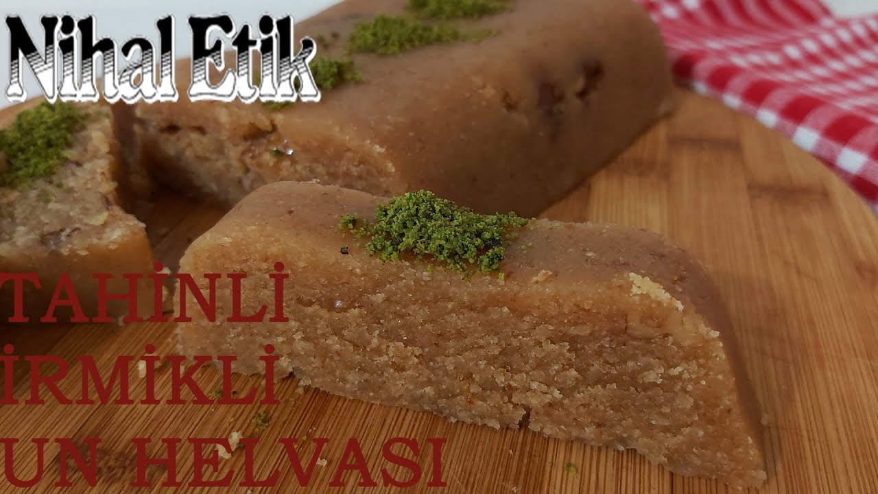 TAHİNLİ İRMİKLİ UN HELVASI nihaletik.com YAZ HELVASI TADINDA MÜTHİŞ BİR HELVA