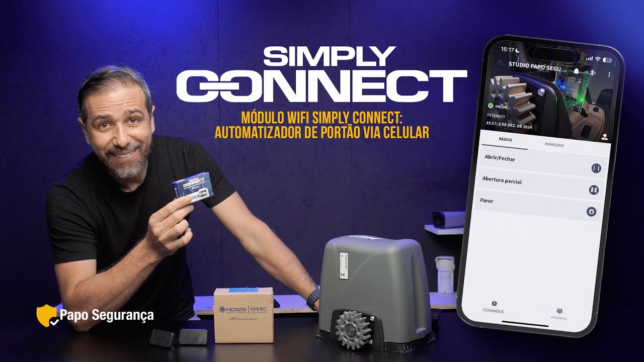 Simply Connect Rossi - Automatizador de Portão via Celular 📲