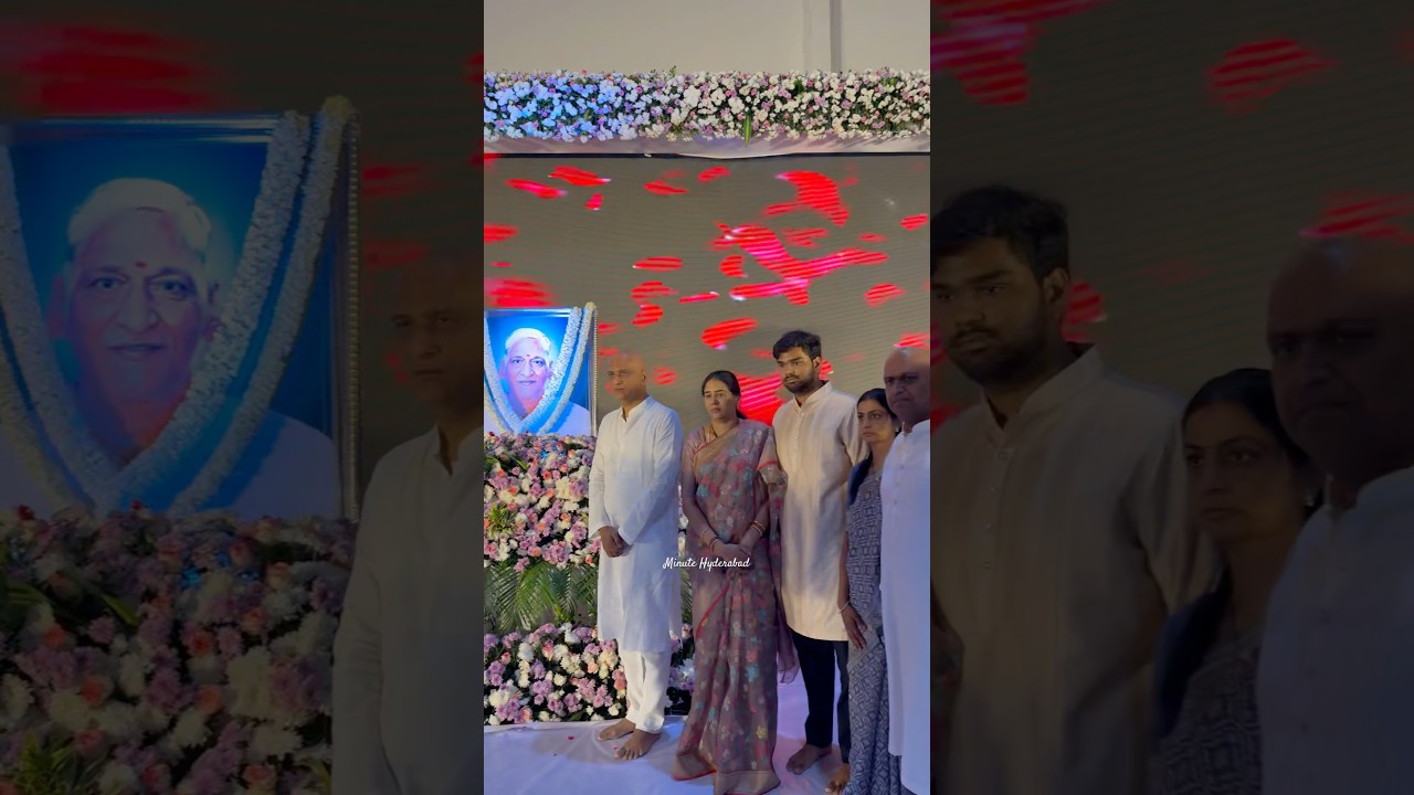 T Harish Rao Father 10 Days Ceremony #harishrao