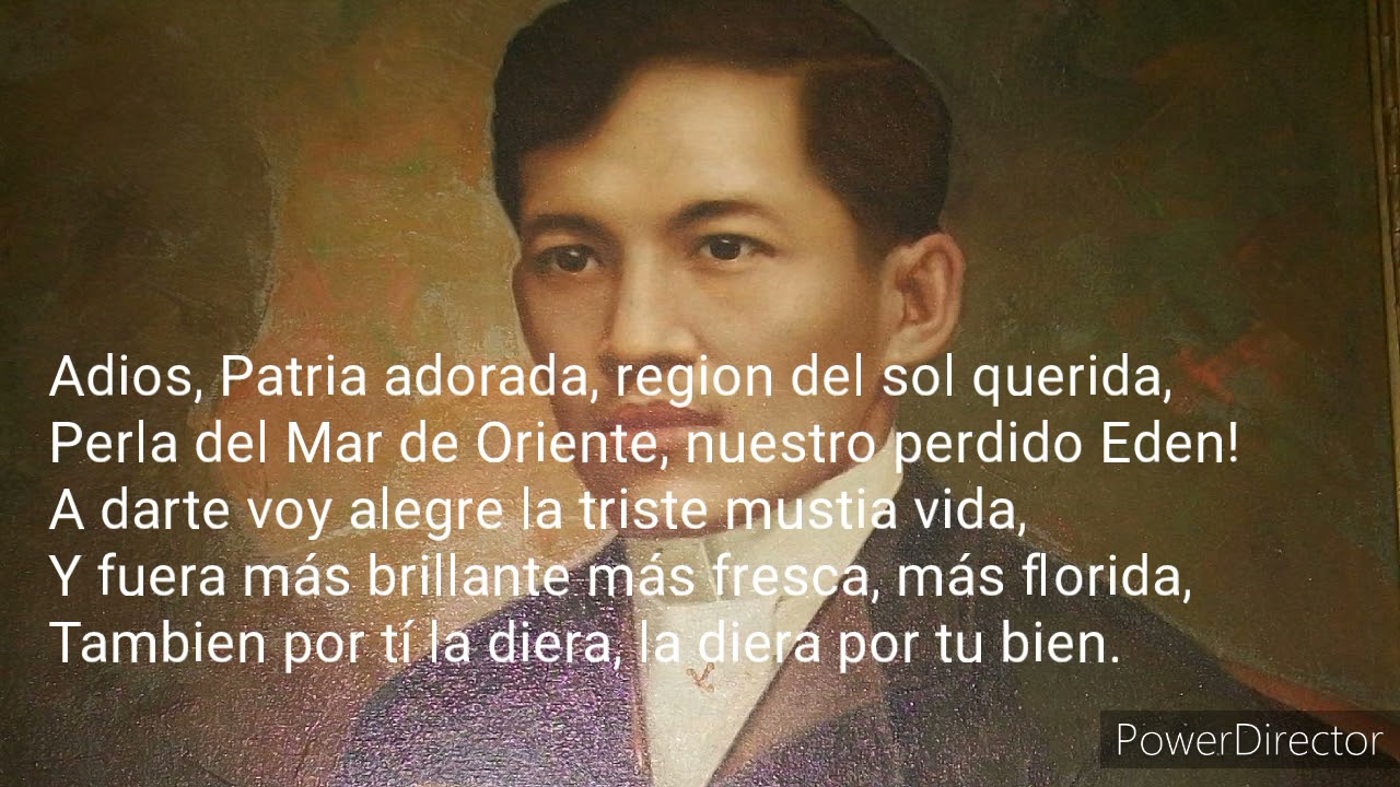 MI ULTIMO ADIOS-SPANISH LANGUAGE(LIFE AND WORKS OF RIZAL)