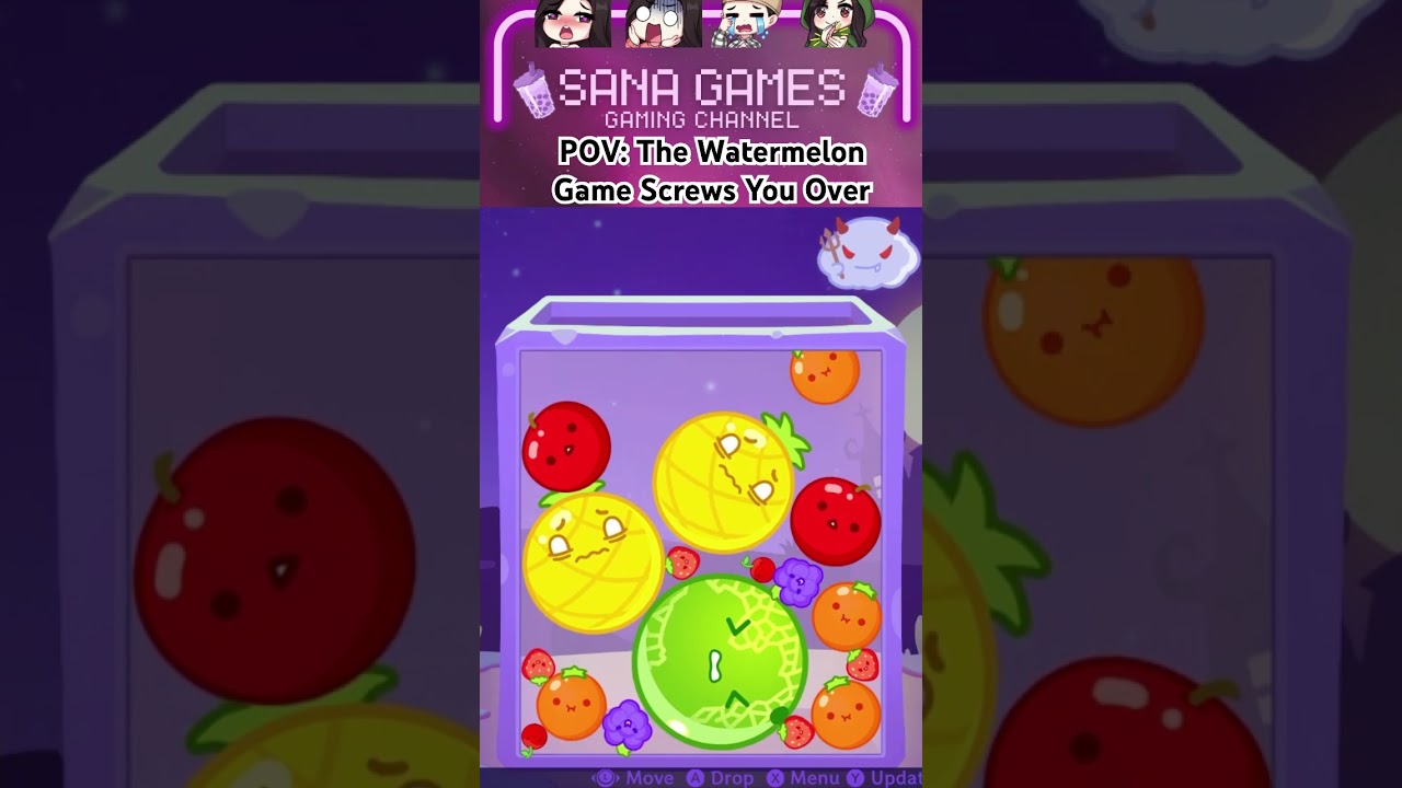 The Watermelon Game screws you over! #watermelongame #suikagame #suika