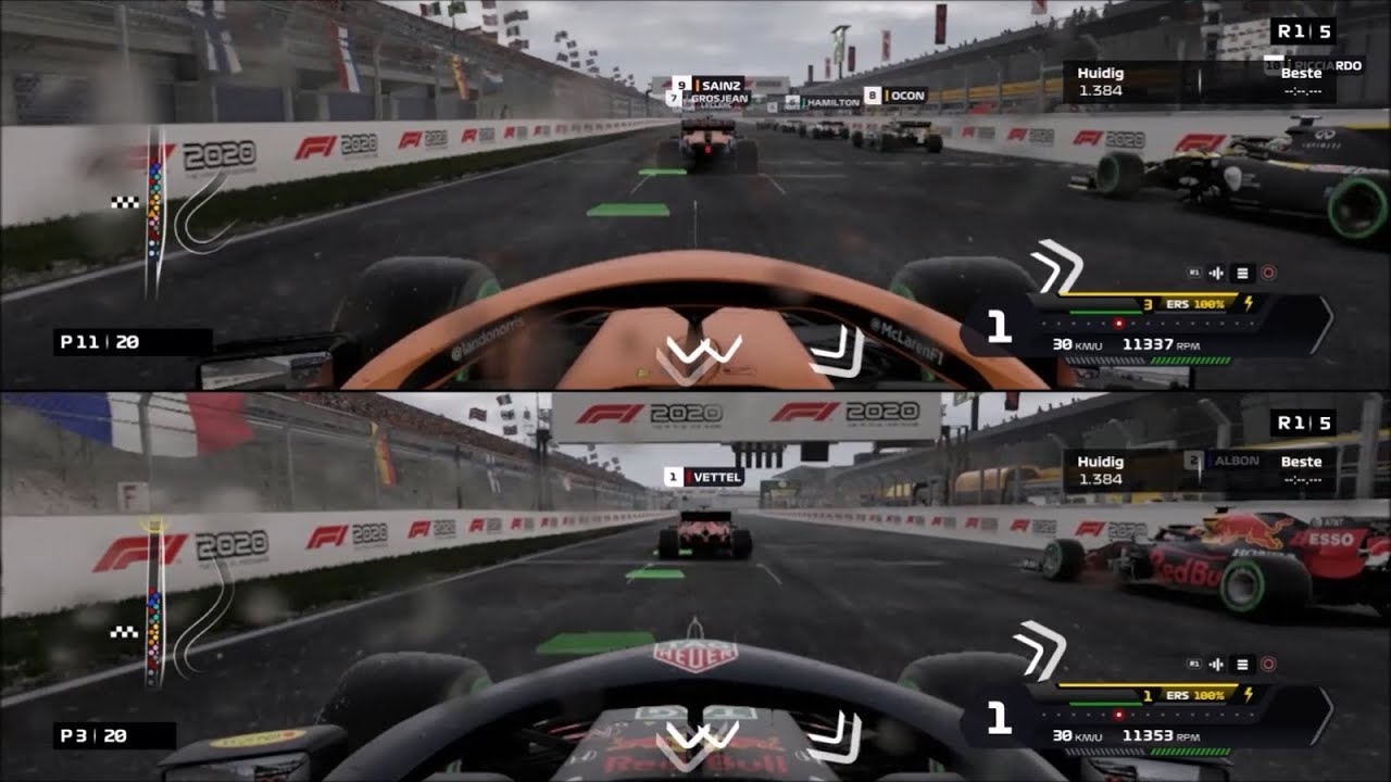 F1 2020 PS4 - Multiplayer: Split Screen (Full Video)