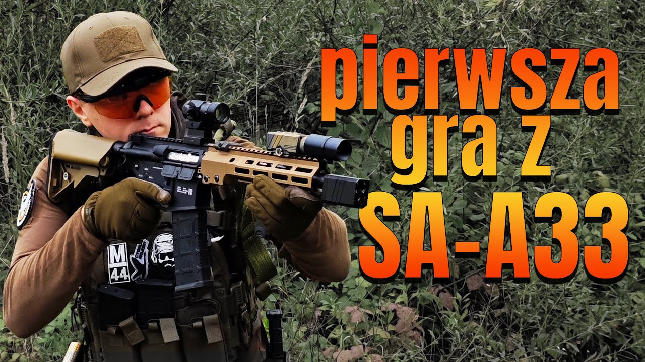 ASG Strzelanka | Stock Specna ONE na sterydach na fabrycznej | SA-A33 Dark Matter + Kestrel