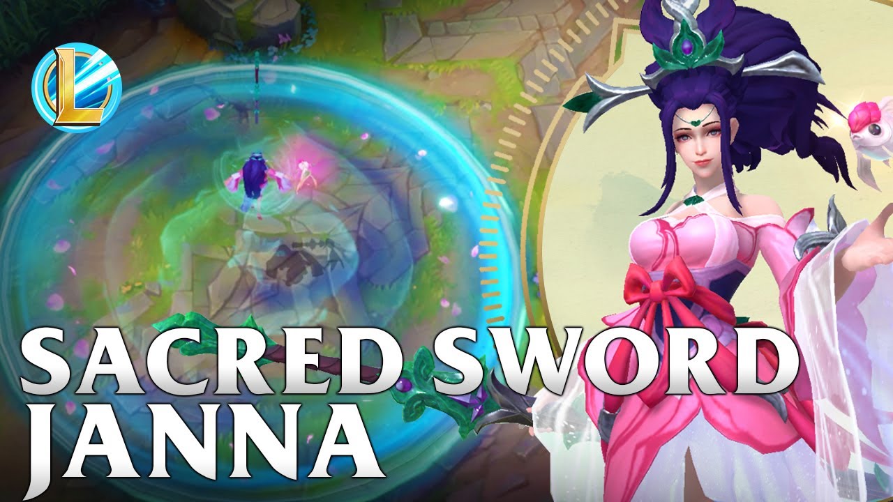 Sacred Sword Janna Skin Spotlight - WILD RIFT