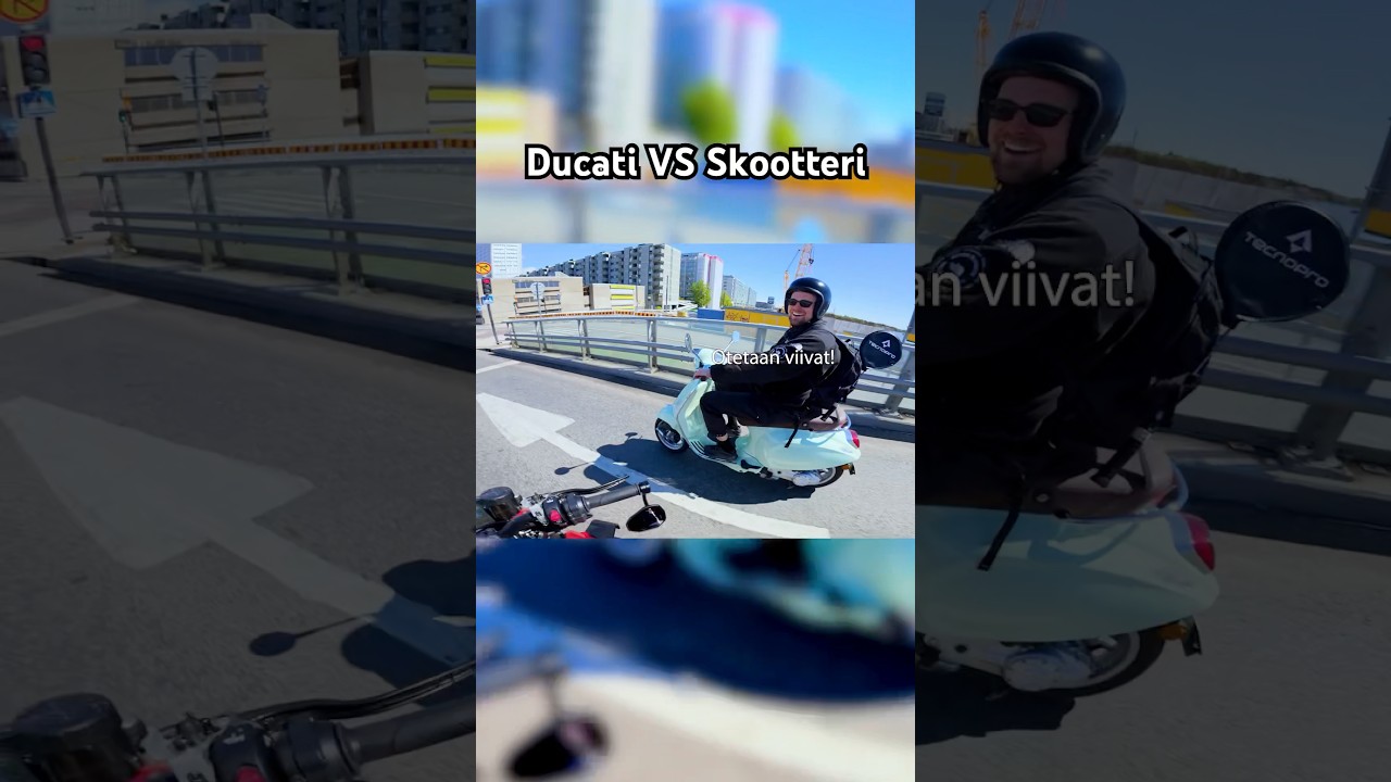 Skootteri vastaan Ducati