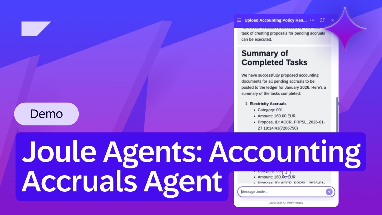 Joule Agents: Accounting Accruals Agent | Demo