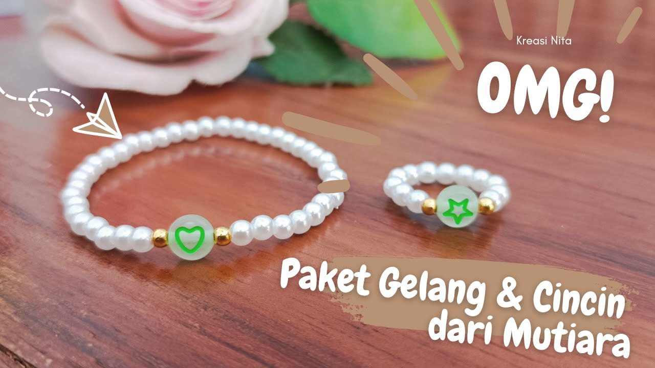 Membuat Paket Gelang dan Cincin Dari Manik Manik / Ide Bisnis Baru Yang Lagi Ramai / Gelang Mutiara