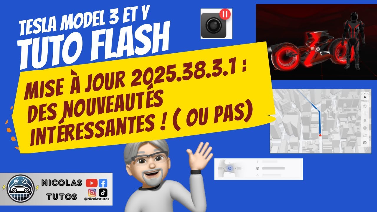 Tuto Flash Tesla Model 3 et Y : mise à jour 2025.38.3.1 : Des nouveautés intéressantes ! ( ou pas )