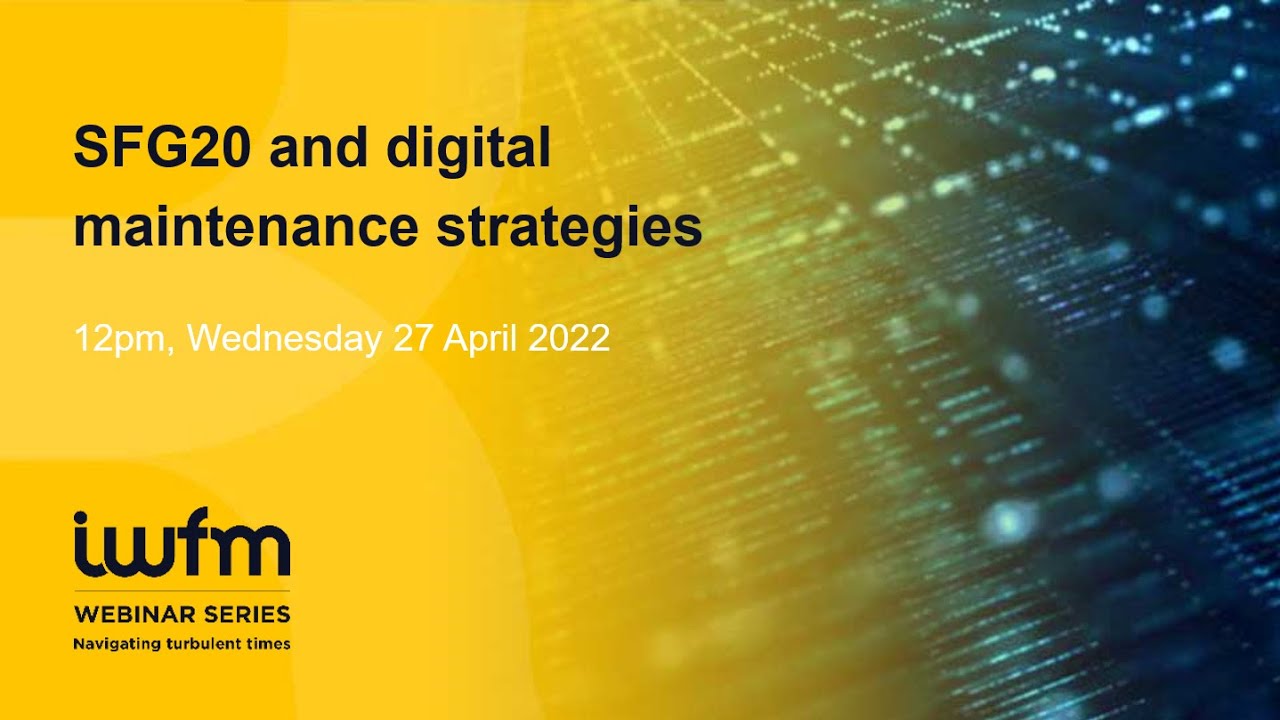 SFG20 and digital maintenance strategies