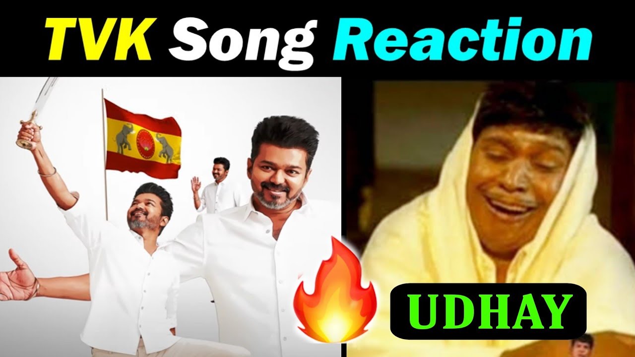 TVK Flag & Song Reaction | TVK Flag & Song Troll | Thamizhan kodi parakuthu song | Madras Prank