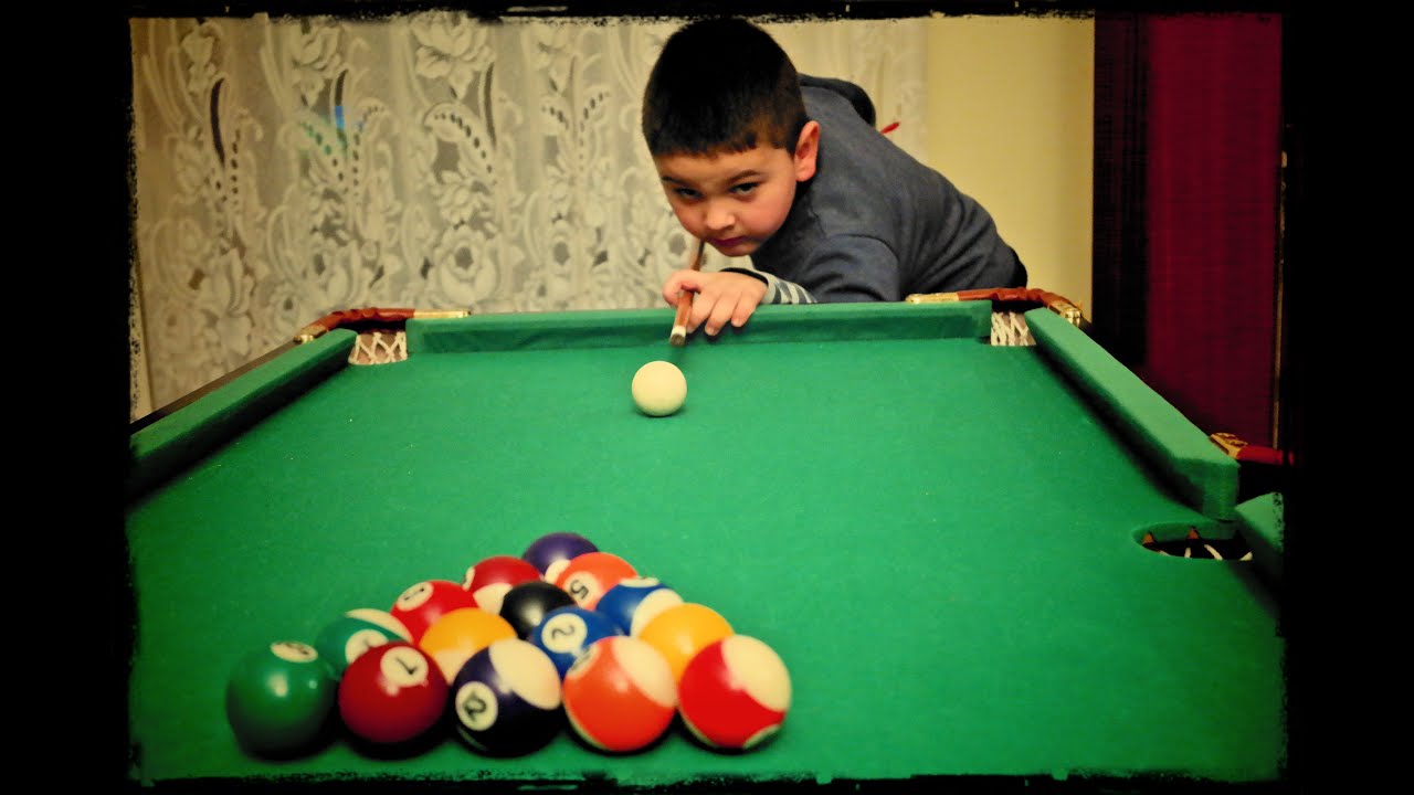 4 Year Old Kid Play Pool Prodigy