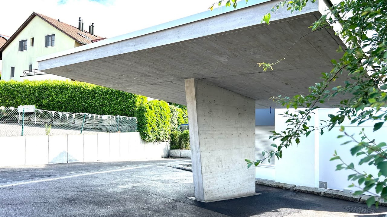 Sichtbeton- Carport